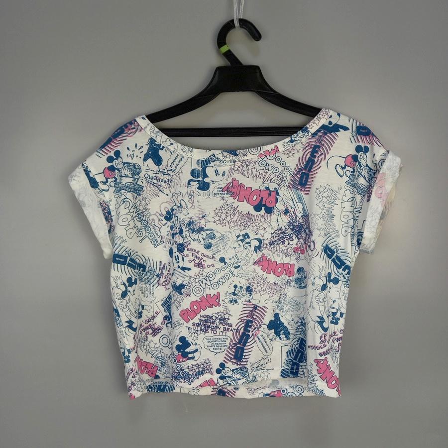 220901白色短版圓領上衣二手-細節圖2