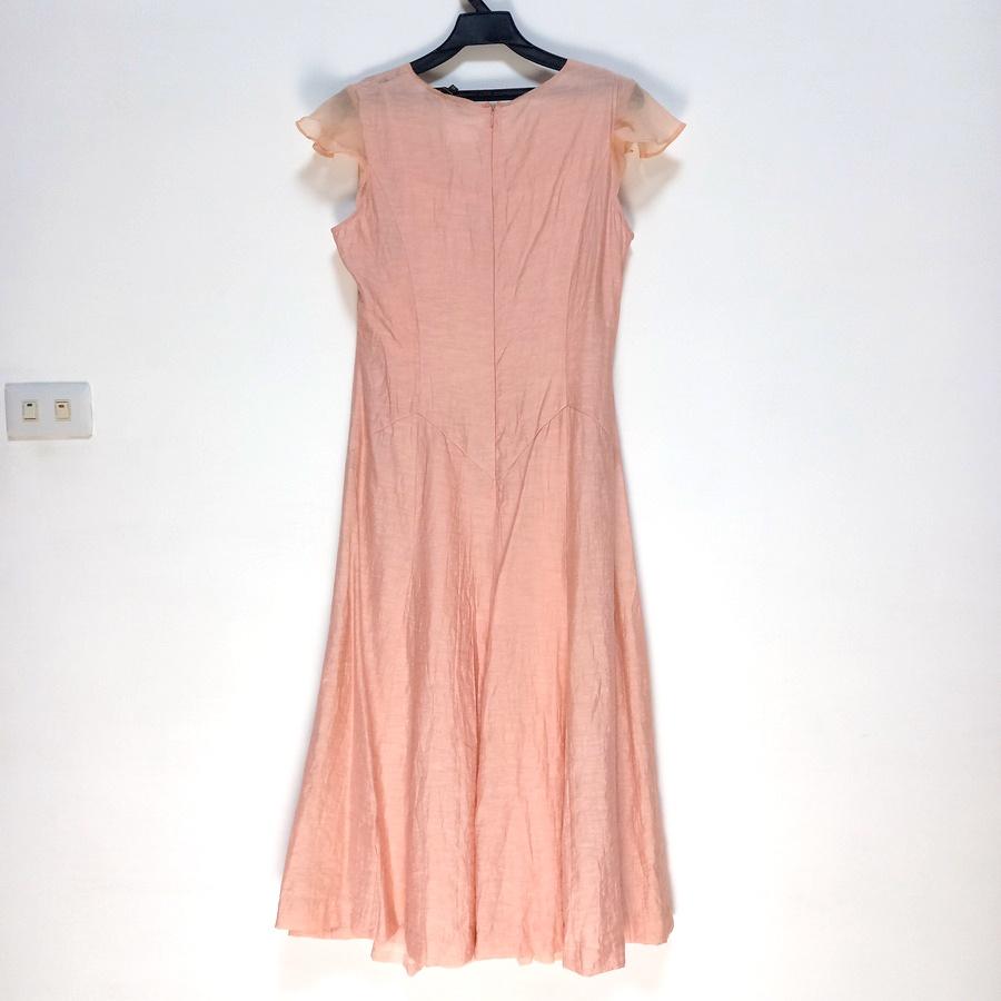 220301OIN粉紅短袖長洋裝二手11-細節圖2