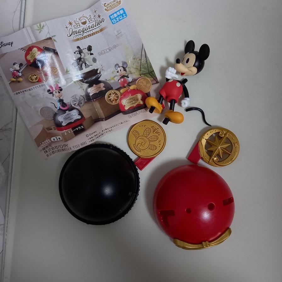 220301 BANDAI 扭蛋 轉蛋 Capchara DISNEY米奇  七龍珠 自在極易悟空 二手-細節圖3