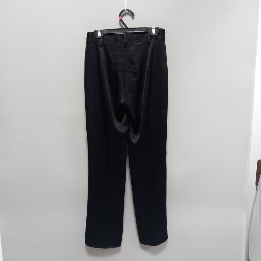220902品牌BOSCH黑色珠光緞面長褲38二手-細節圖2