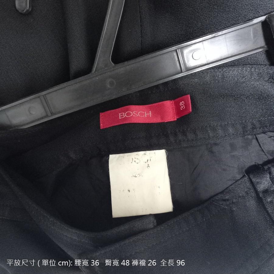 220902品牌BOSCH黑色珠光緞面長褲38二手-細節圖3
