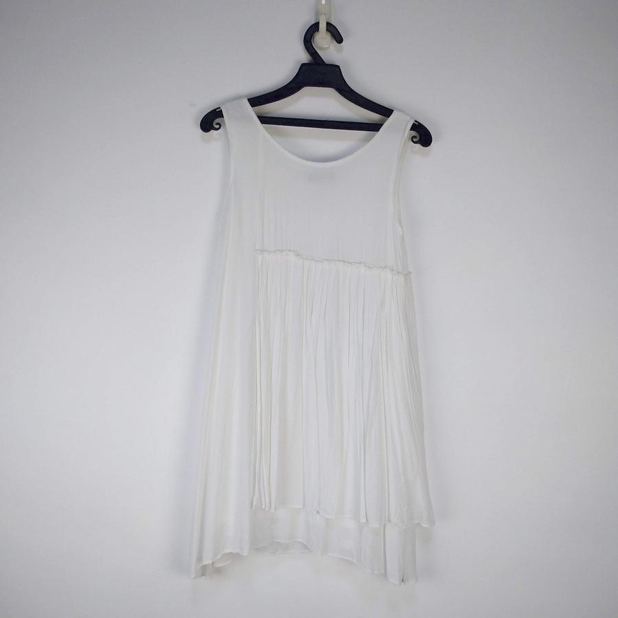 220801韓版韓國製style by shez白色無袖洋裝 二手-細節圖2