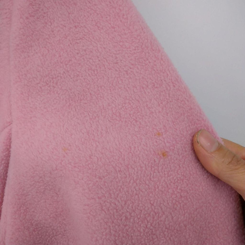 220103SO NICE粉紅色毛料寬版口袋秋冬大衣二手 有處輕微泛黃-細節圖4