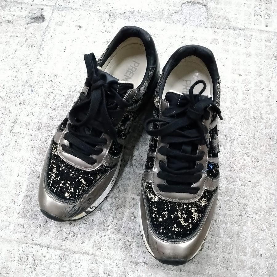 220101Premiata 483 original 義大利真皮厚底休閒鞋 40-細節圖2