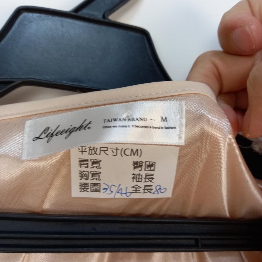 220301假兩件雪紡紗洋裝二手-細節圖3