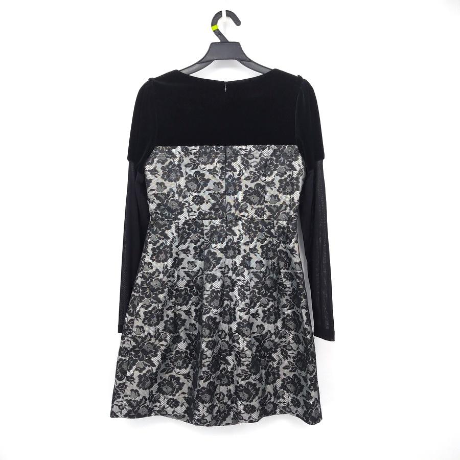 211104品牌S&R莎蕾黑色蕾絲絲絨洋裝小禮服宴會服 9二手-細節圖2