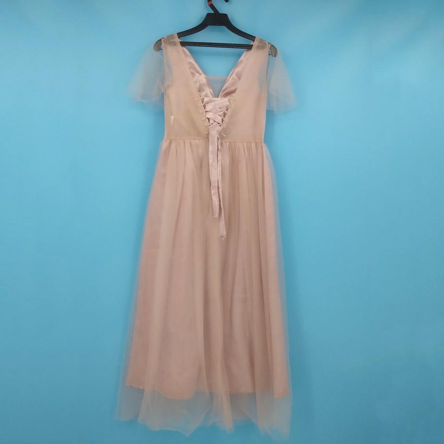 211202藕粉色金色亮片禮服上衣二手-細節圖2