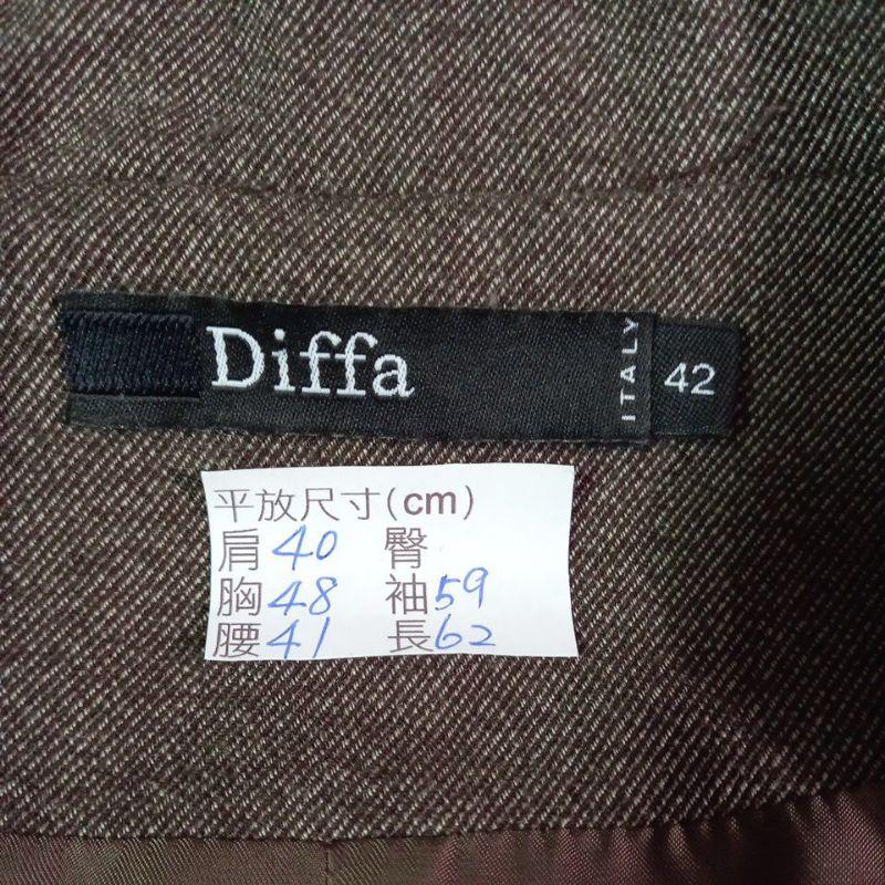 211104Diffa淺褐色西裝外套上衣 二手-細節圖3