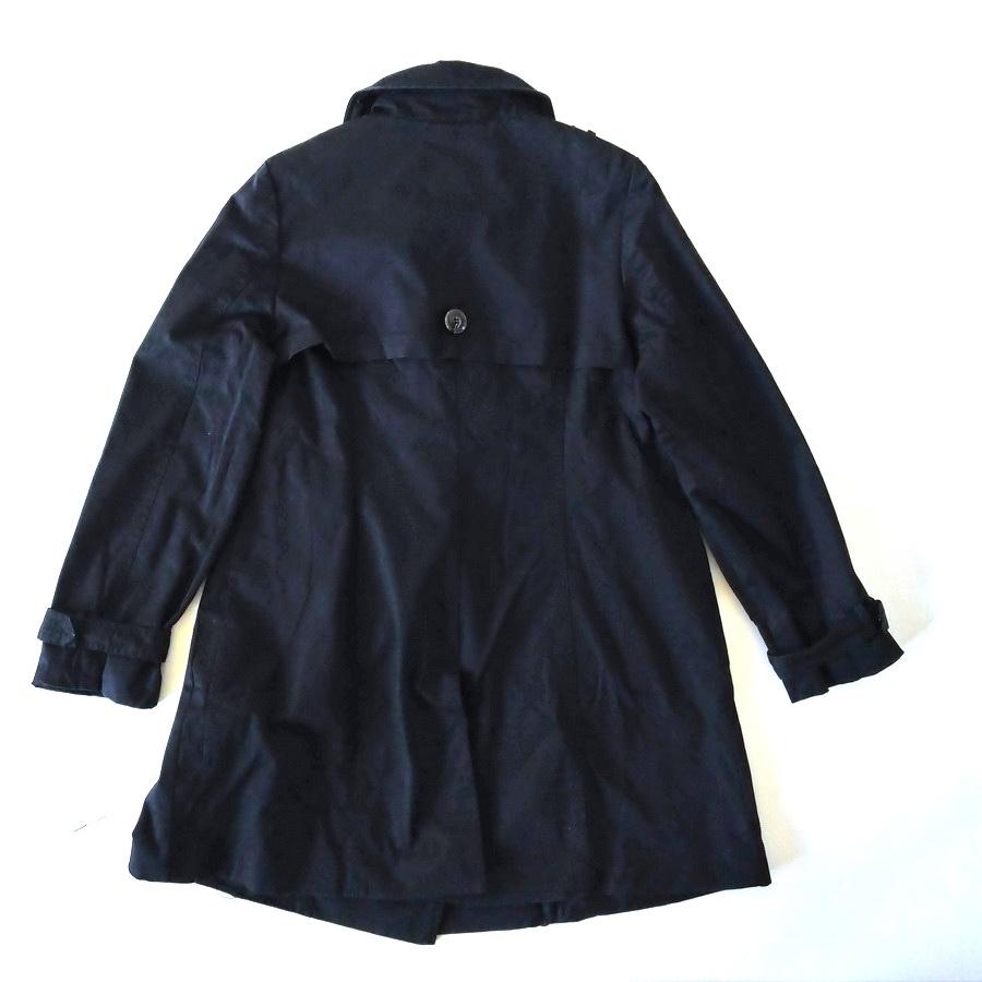 220102nouvelle TOKYO黑色橘黃紅色口袋風衣雙排扣外套11二手-細節圖9