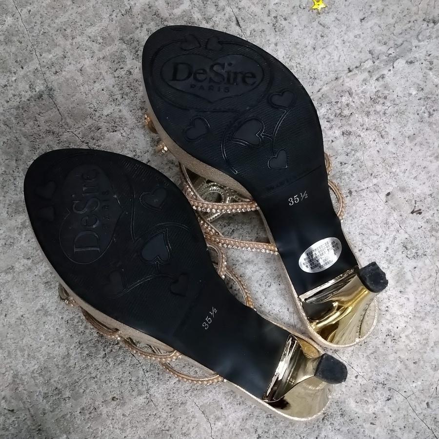 220101品牌DESIRE 品牌RED ANT NANA水鑽高跟鞋拖鞋-細節圖2