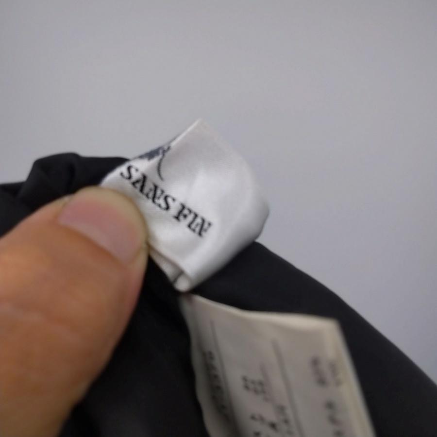 211104SANS FIN灰黑白十字編織毛料西裝外套上衣二手-細節圖4