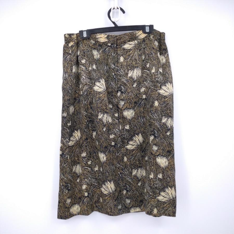 211204白色花朵黑色黃色塗鴉裙子長袖套裝二手-細節圖5