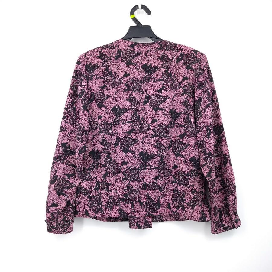 211204黑色紫紅色楓葉裙子西裝外套套裝二手-細節圖3