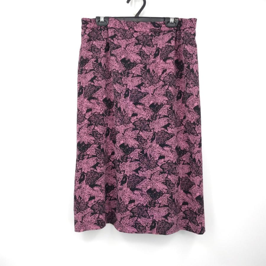 211204黑色紫紅色楓葉裙子西裝外套套裝二手-細節圖4