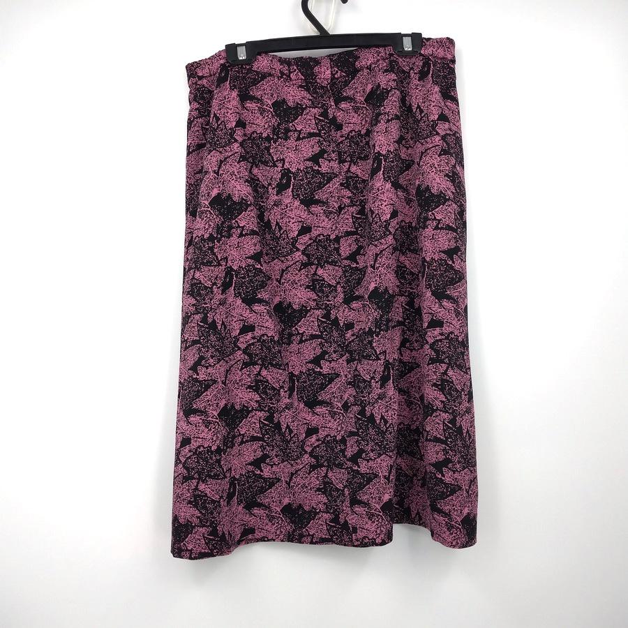 211204黑色紫紅色楓葉裙子西裝外套套裝二手-細節圖5