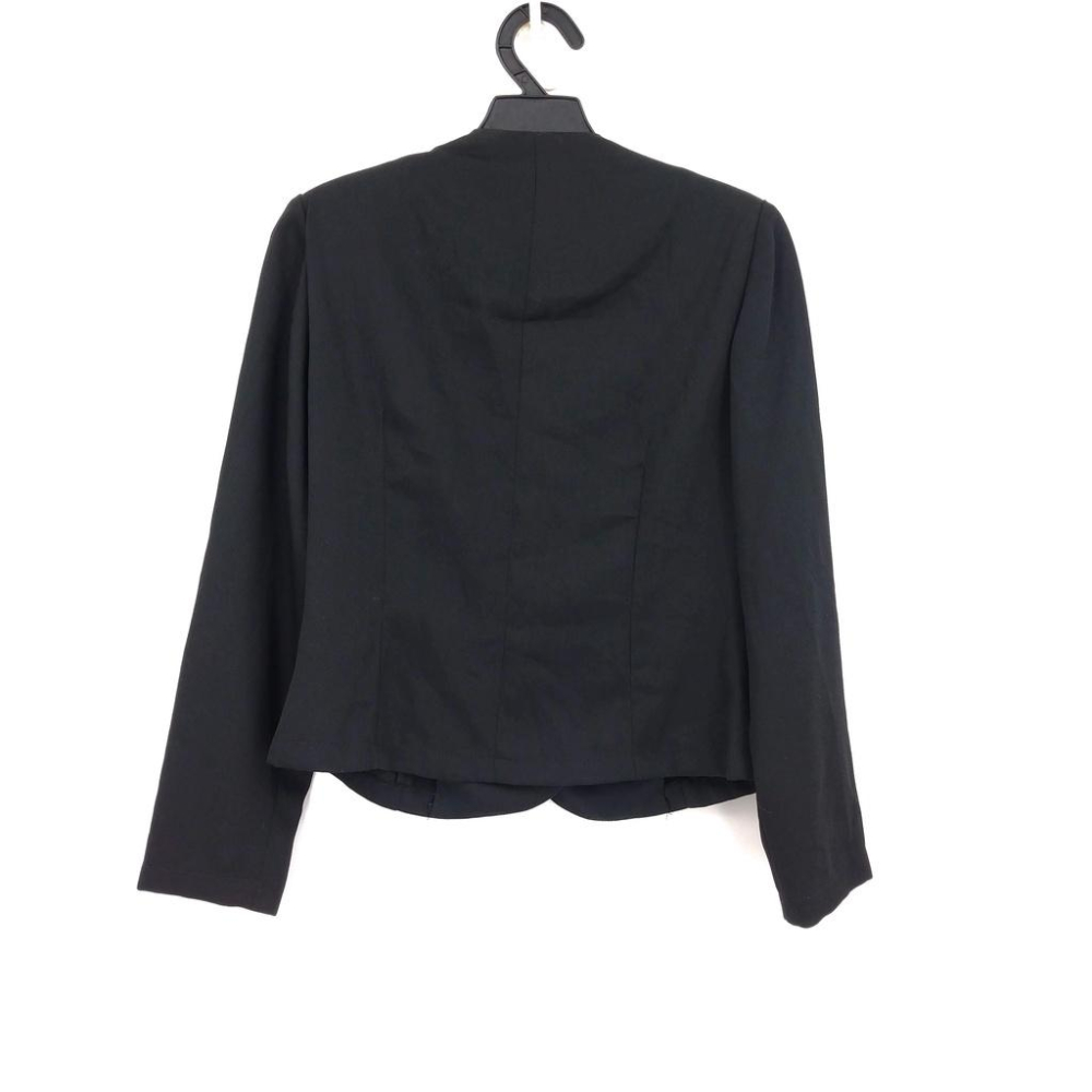 220103舊愛古著金色電繡圖騰圖樣黑色外套秋冬大衣二手-細節圖3