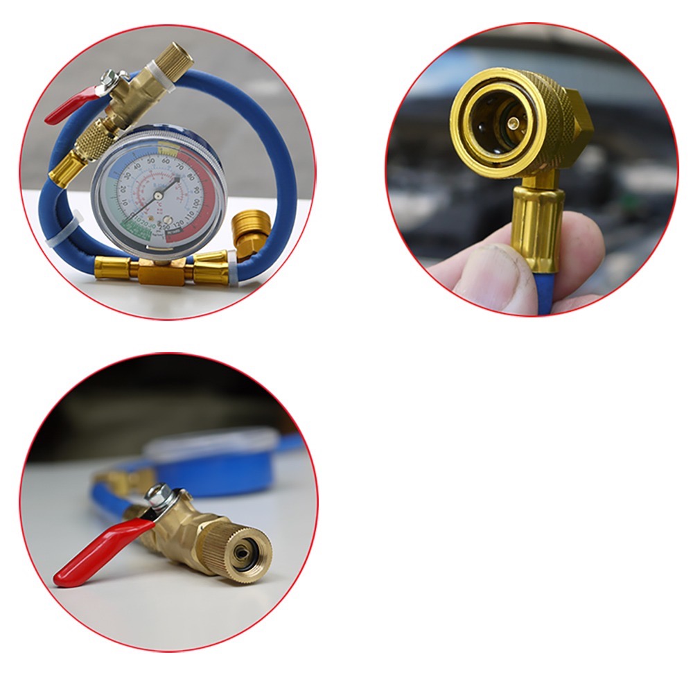 【Top Cool 台灣】R134a冷媒 加大容量@465g +充填錶組 汽車冷氣 汽車空調 汽車冷媒-細節圖7