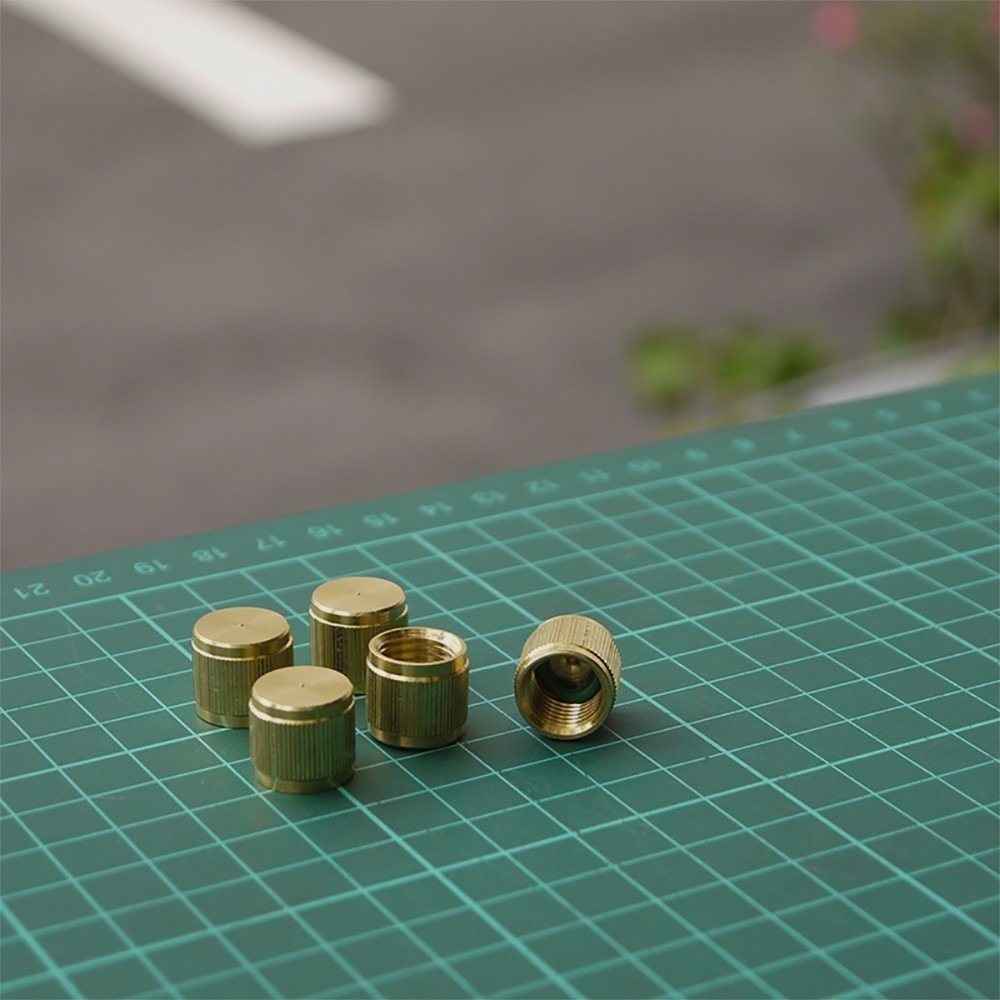 【Top Cool 台灣】2分密頭 1/4 SAE 黃銅蓋 防止洩漏 冷媒蓋-細節圖3