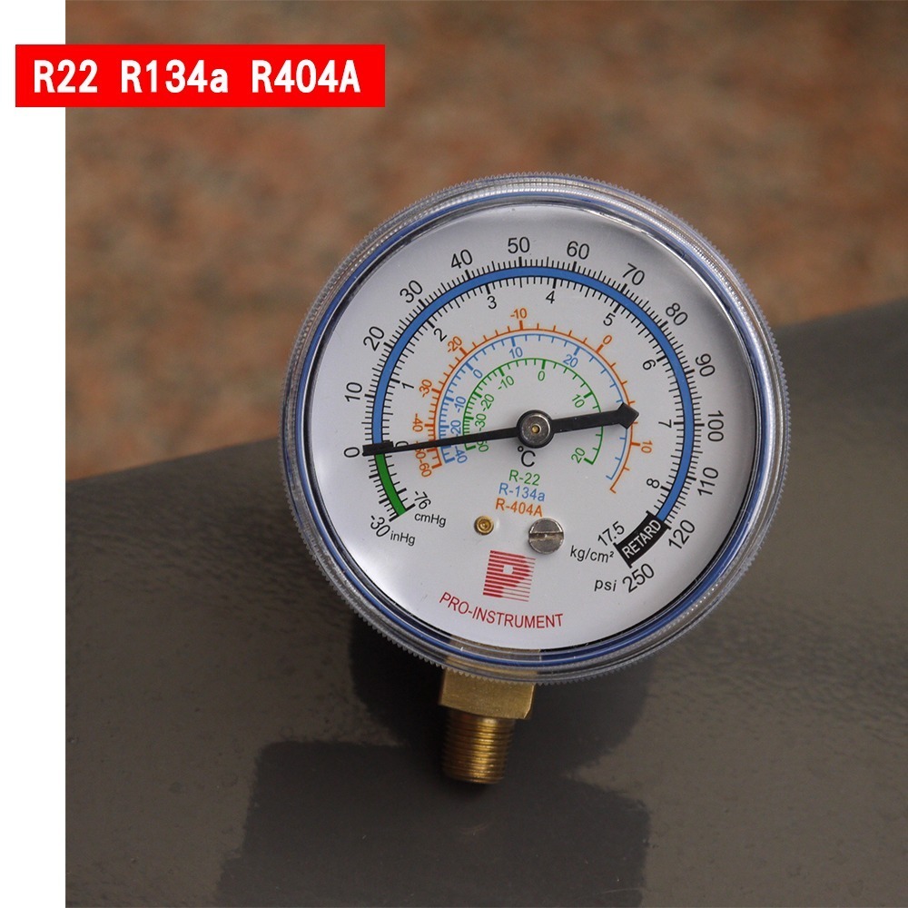 【台灣精品】R134a汽車冷媒低壓錶 R134a冷媒 汽車冷氣 汽車空調 R404A R22冷媒錶-細節圖2