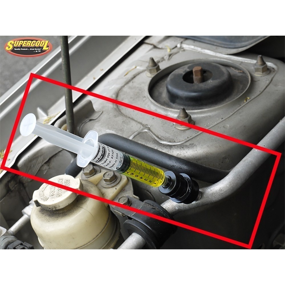 【 Supercool 超級冷】7.5ml螢光測漏劑 @附充填快速接頭 汽車空調系統 R134a冷媒-細節圖3