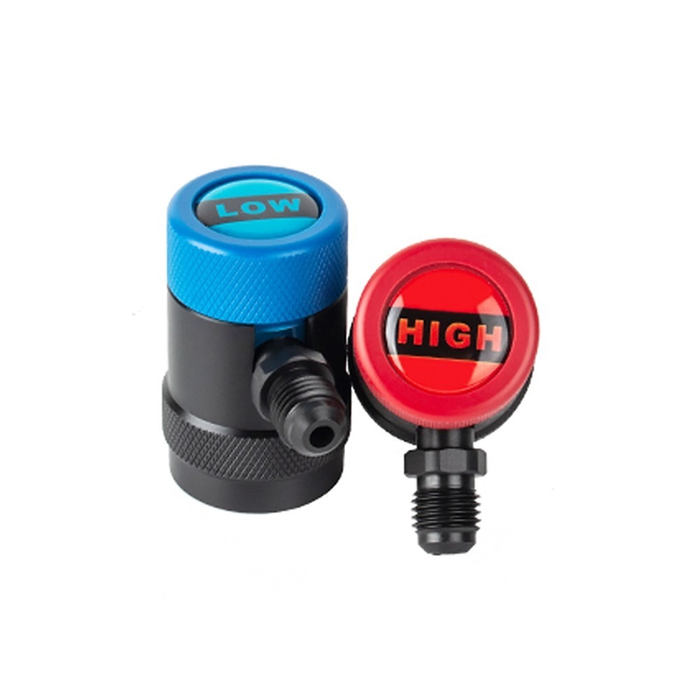 【全國冷媒 B2B】電動車 一般車兩用 不導電高低壓快速接頭(高低壓一對) R134a汽車空調 R134a冷媒-細節圖2