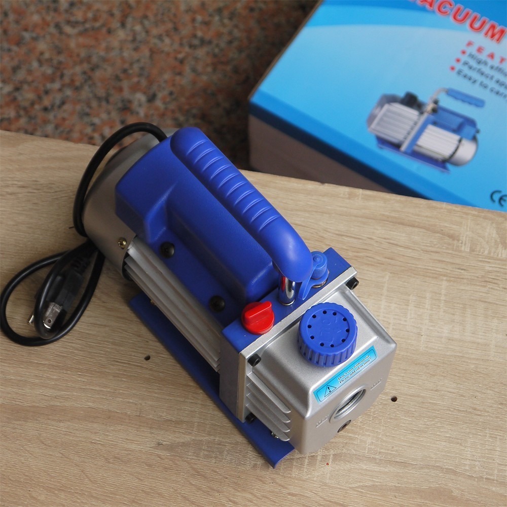 【全國冷媒 B2B】 DIY灌冷媒真空幫浦 真空泵浦 1/4HP  110V 汽車空調 家用空調-細節圖3