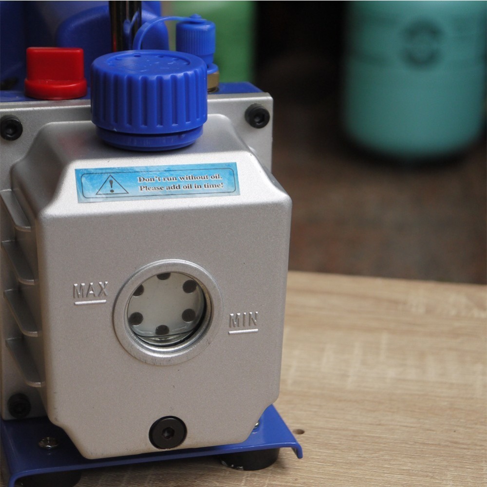 【全國冷媒 B2B】 DIY灌冷媒真空幫浦 真空泵浦 1/4HP  110V 汽車空調 家用空調-細節圖4