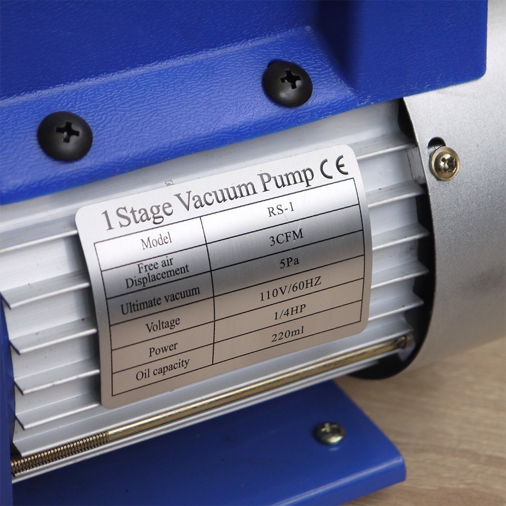 【全國冷媒 B2B】 DIY灌冷媒真空幫浦 真空泵浦 1/4HP  110V 汽車空調 家用空調-細節圖5