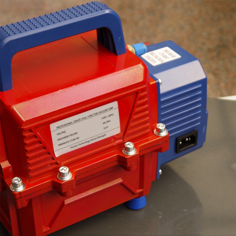 【Top Cool 台灣】無水分 110V 330W 46L 抽打兩用真空泵 真空幫浦 汽車冷氣 R134a冷媒-細節圖4
