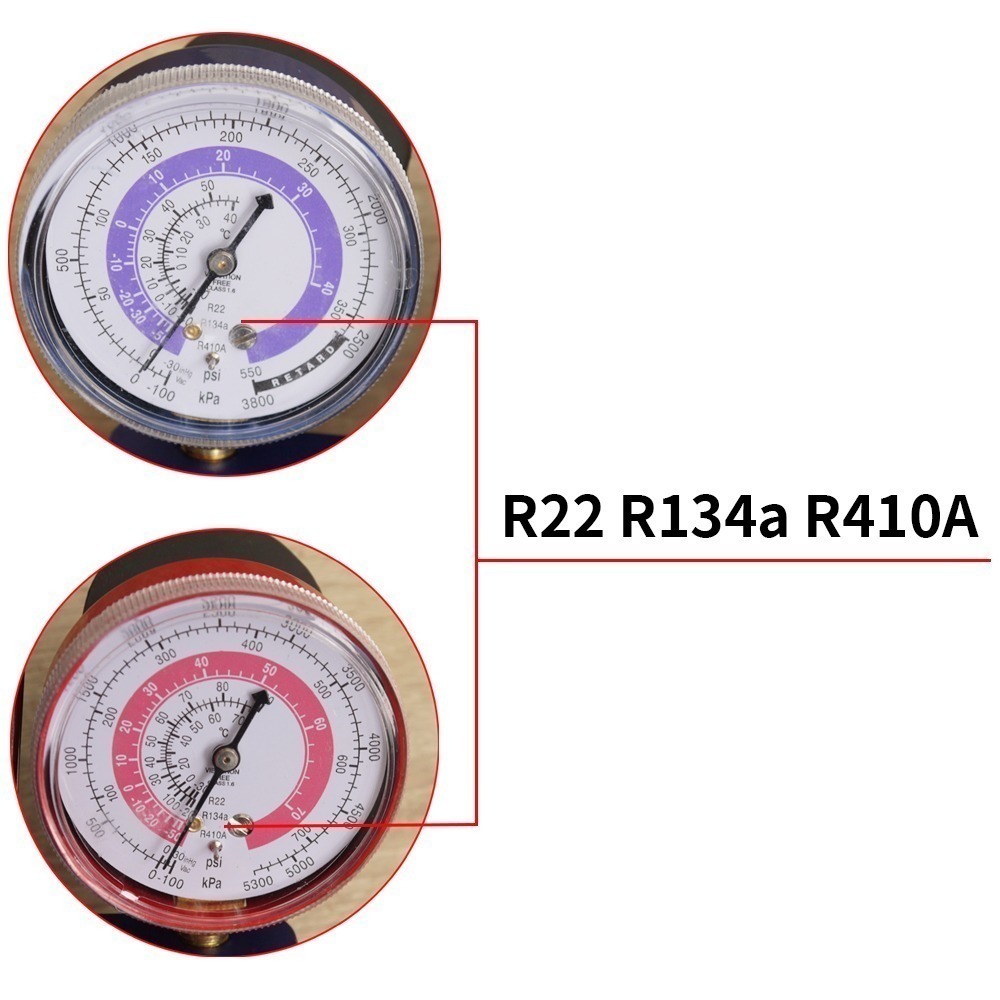 加長180cm三色管 汽車/家用空調 雙用冷媒錶組 冷媒管 R134a冷媒 R410A冷媒 R32冷媒 R22冷媒-細節圖3