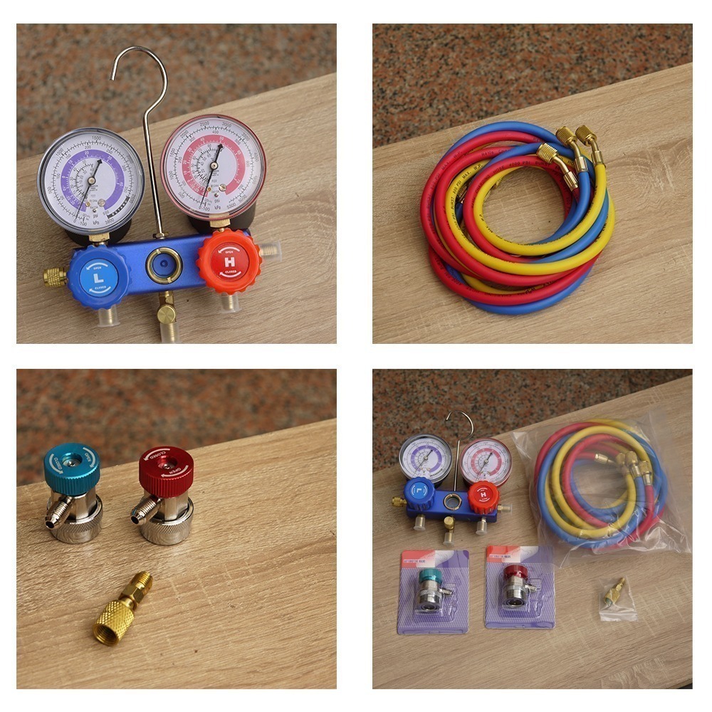 加長180cm三色管 汽車/家用空調 雙用冷媒錶組 冷媒管 R134a冷媒 R410A冷媒 R32冷媒 R22冷媒-細節圖4