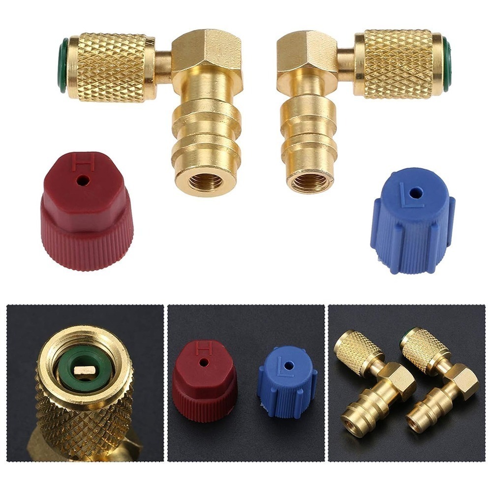 【Top Cool 台灣】L式 R12轉R134a接頭 高低壓一對 冷媒 R12冷媒 R134a冷媒-細節圖4