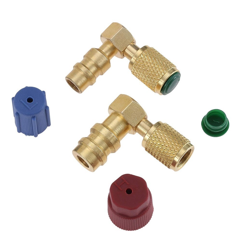 【Top Cool 台灣】L式 R12轉R134a接頭 高低壓一對 冷媒 R12冷媒 R134a冷媒-細節圖5