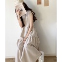 [現貨2件，馬上寄出]🇯🇵日本Classical Elf 夏日中山領後綁帶法式袖排釦拼接蛋糕連身裙-規格圖6