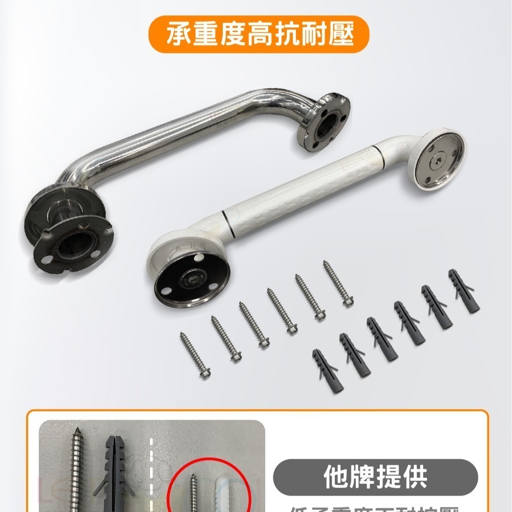 【安力仕雙北免費到家現場會勘】30公分扶手 不鏽鋼扶手 浴室防滑扶手 無障礙扶手 廁所殘障扶手 ANS-C030-細節圖6