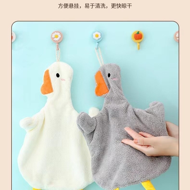 大鵝愛喝水可掛式擦手巾(2入一包)-細節圖4
