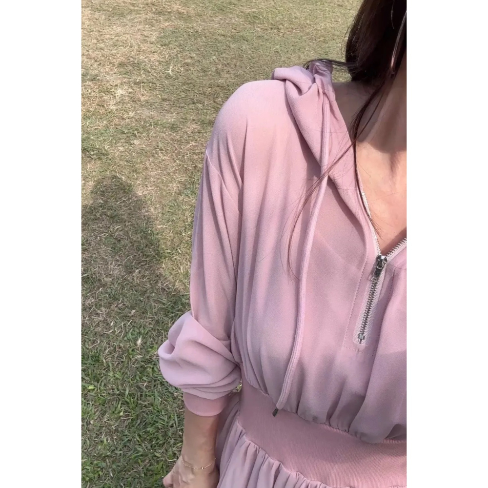 現貨♥︎ 赫米 闆娘實拍 ♥︎ 零死角！！率性不失優雅連身長洋裝  ops-細節圖4