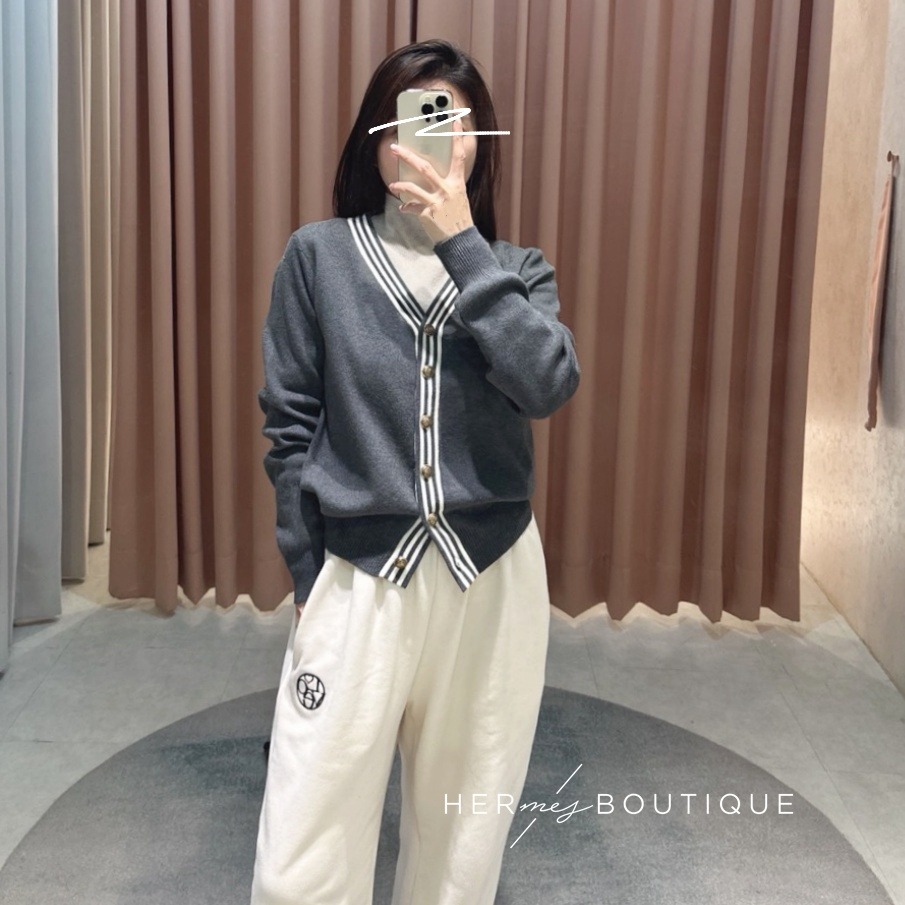 現貨♥ 赫米 ♥ 闆娘實拍  智感學院羊絨上衣 TOP-細節圖2