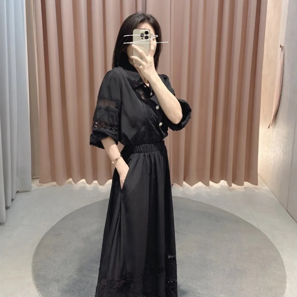 現貨♥︎ 赫米 ♥︎ Her.Mes  歐洲布 法式優雅多穿緹花二件式套裝 #婚禮套裝 SET-細節圖6