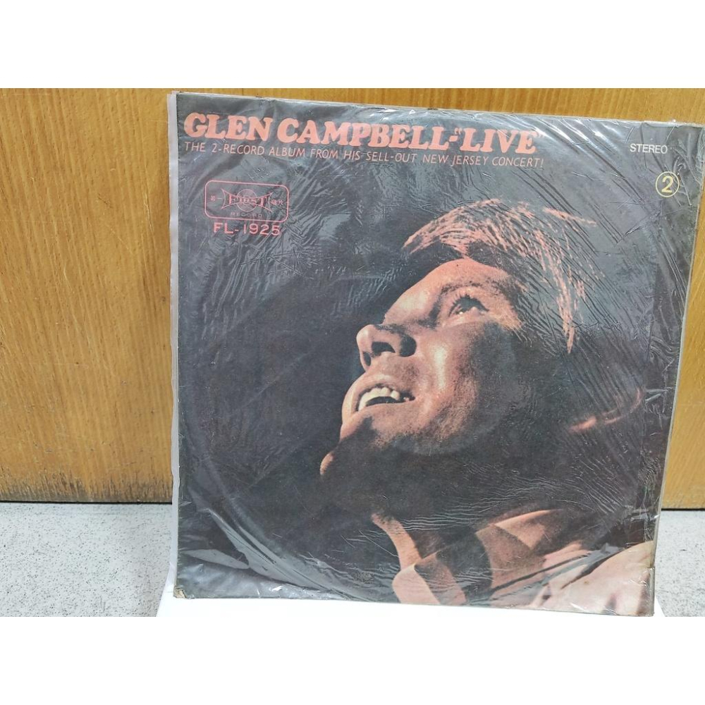 二手黑膠唱片-葛倫坎伯 Glen Campbell Live 第一唱片FL-1925 2片裝-細節圖3