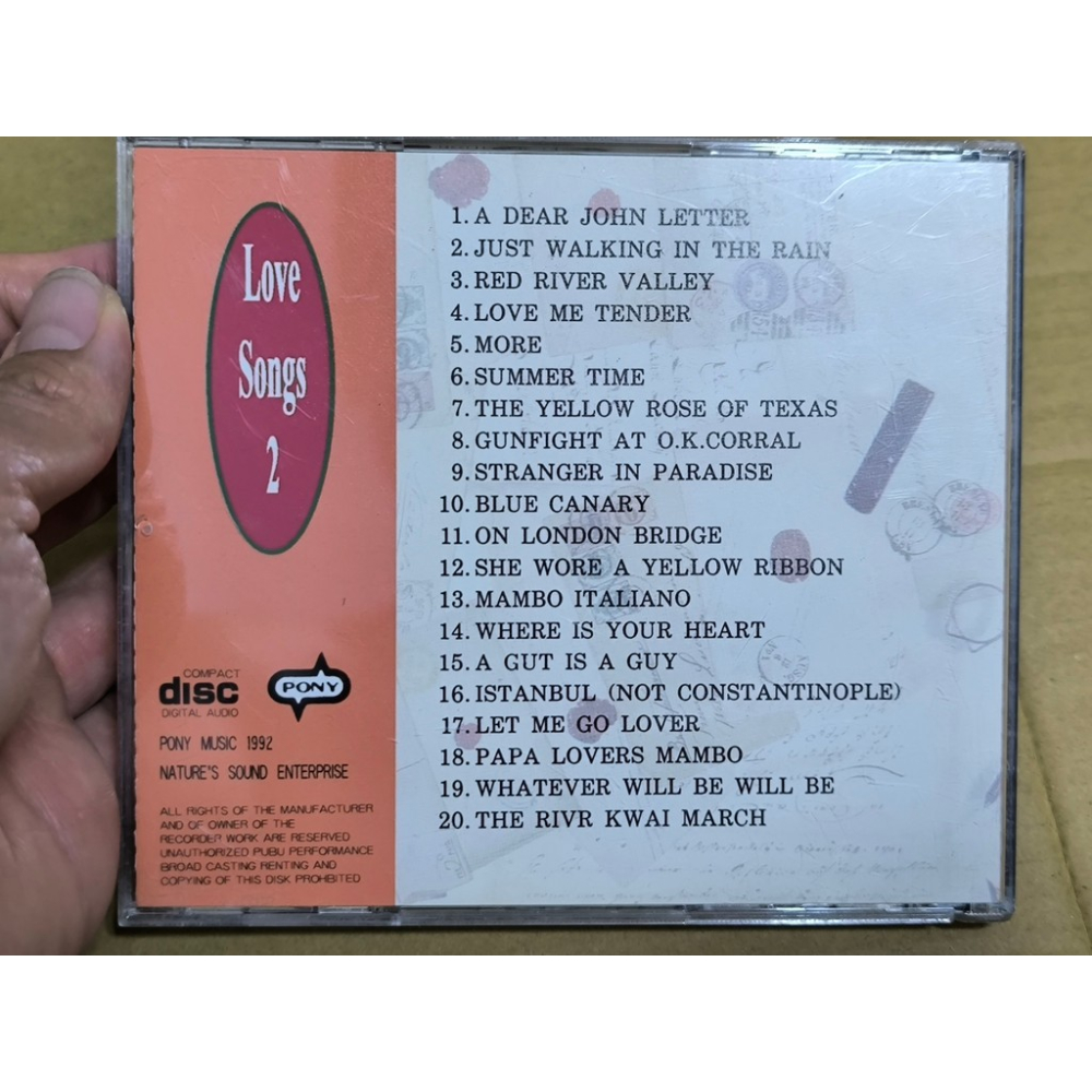 二手CD-Love Songs ONLY THE BEST COLLECTION VOL 2 CN3525063-細節圖2