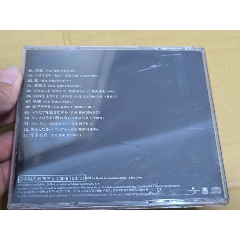 二手CD-德永英明 男聲 Hideaki Tokunaga Vocalist 有側標 CN3525034-細節圖2