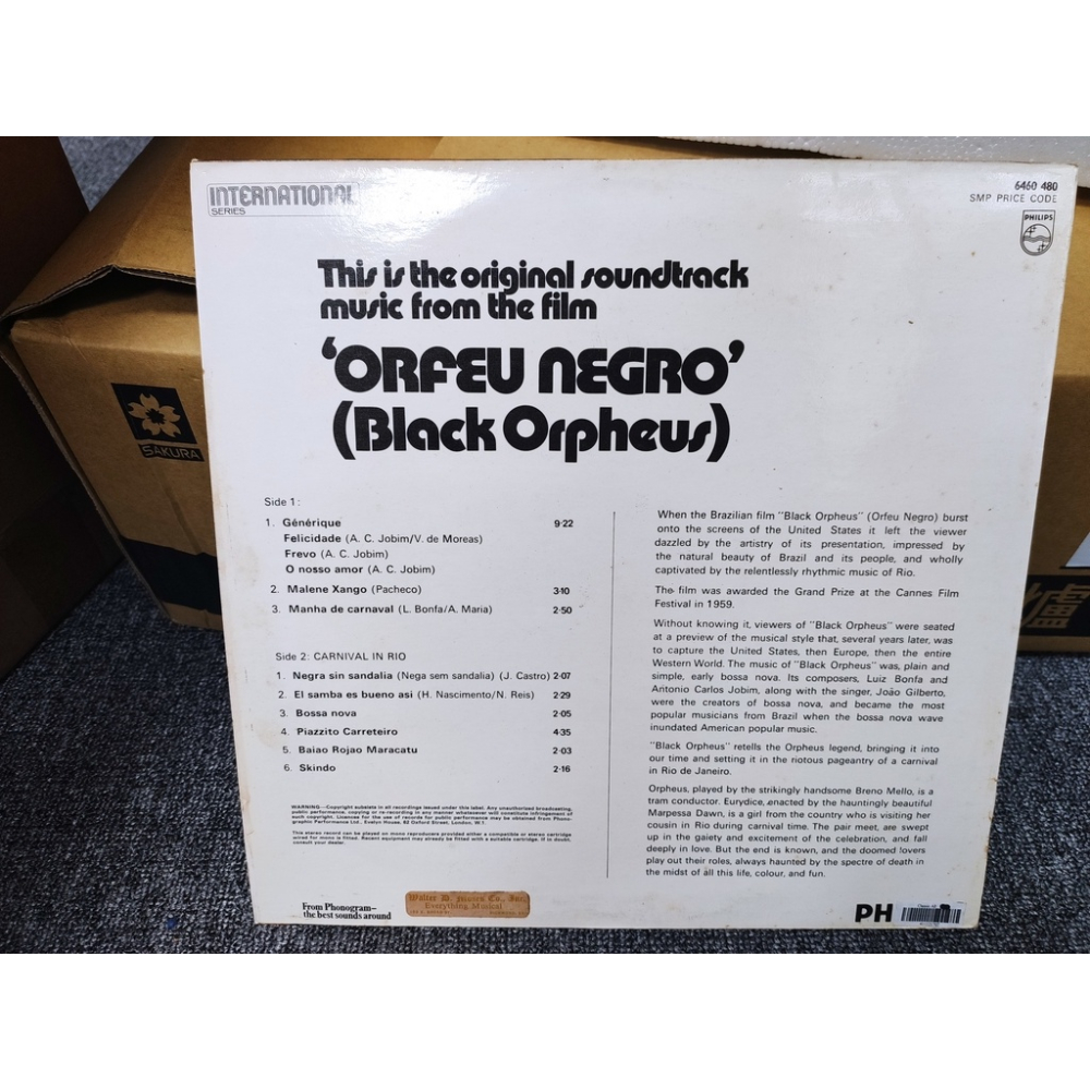 二手黑膠唱片-Orfeu Negro 電影音樂-細節圖2
