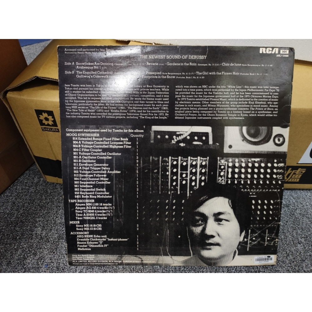 二手黑膠唱片- 冨田 勲 Snowflakes Are Dancing Isao Tomita 片況差-細節圖2