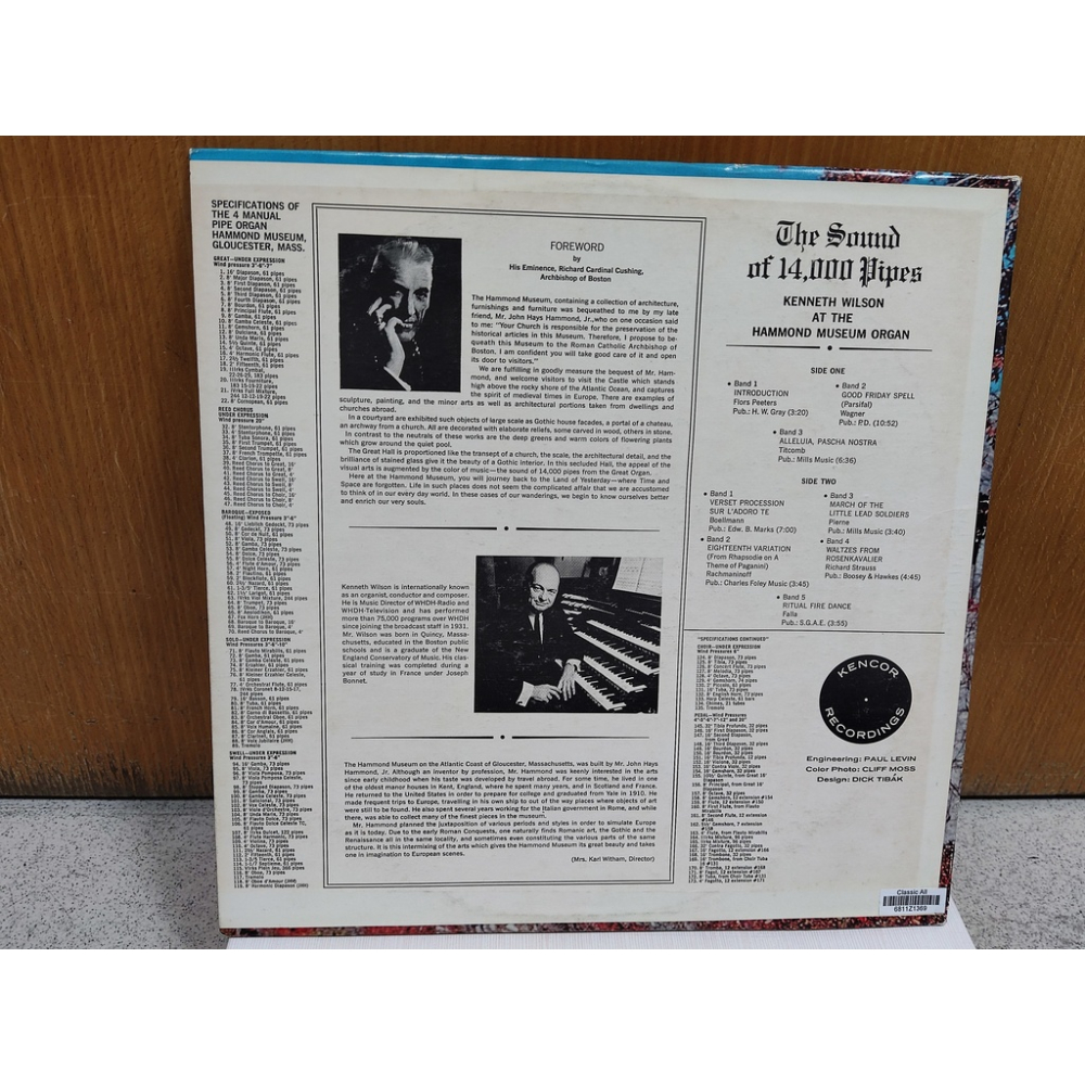 二手黑膠唱片-Kenneth Wilson The Sound of 14,000 Pipes-細節圖2