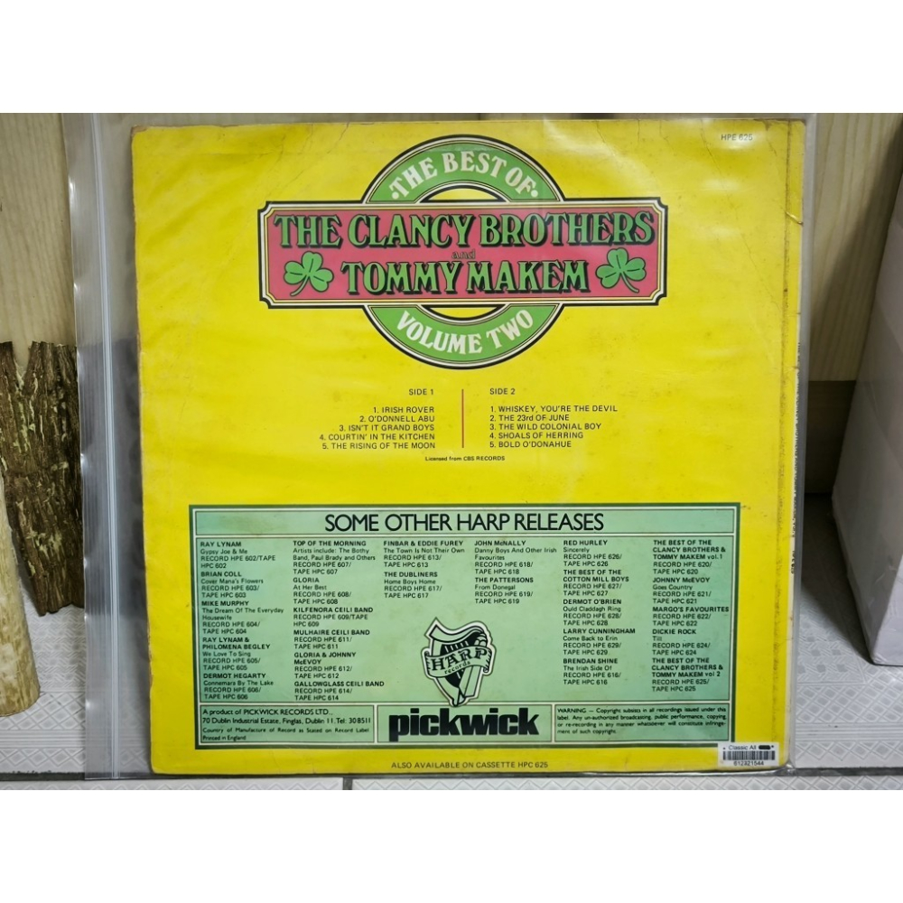 二手黑膠唱片-The Clancy Brothers & Tommy Makem The Best-細節圖2