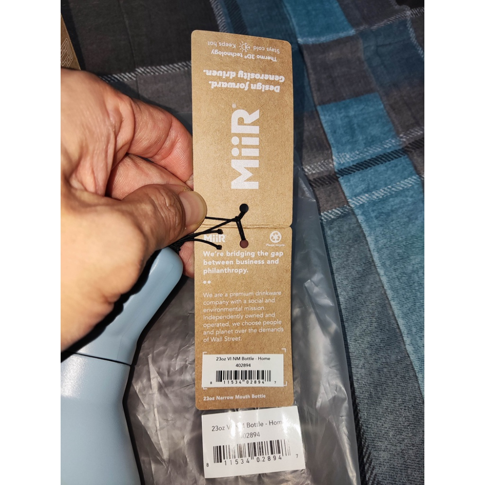 全新久放-特殊facebook款 MiiR VI BOTTLE 雙層真空 窄口提把 保溫瓶 23oz/680ml-細節圖4
