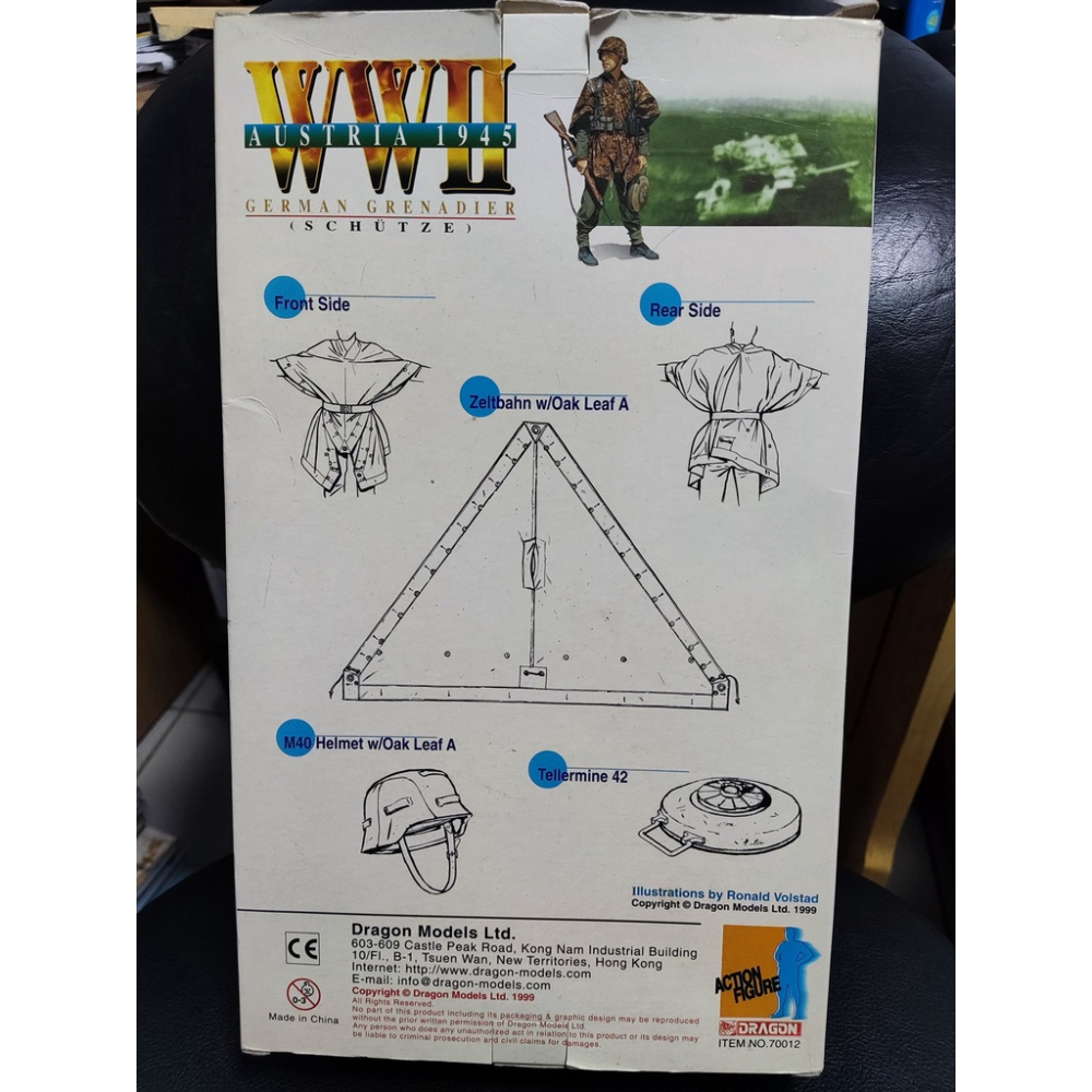 全新久放-Dragon 威龍 德國擲彈兵 1/6比例 12吋 可動人偶 austria 1945 WWH-細節圖3
