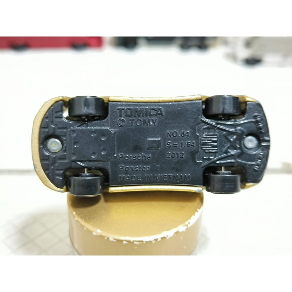 二手玩具汽車-NO.64 保時捷 PORSCHE BOXSTER 跑車 多美小汽車 TOMICA-細節圖4
