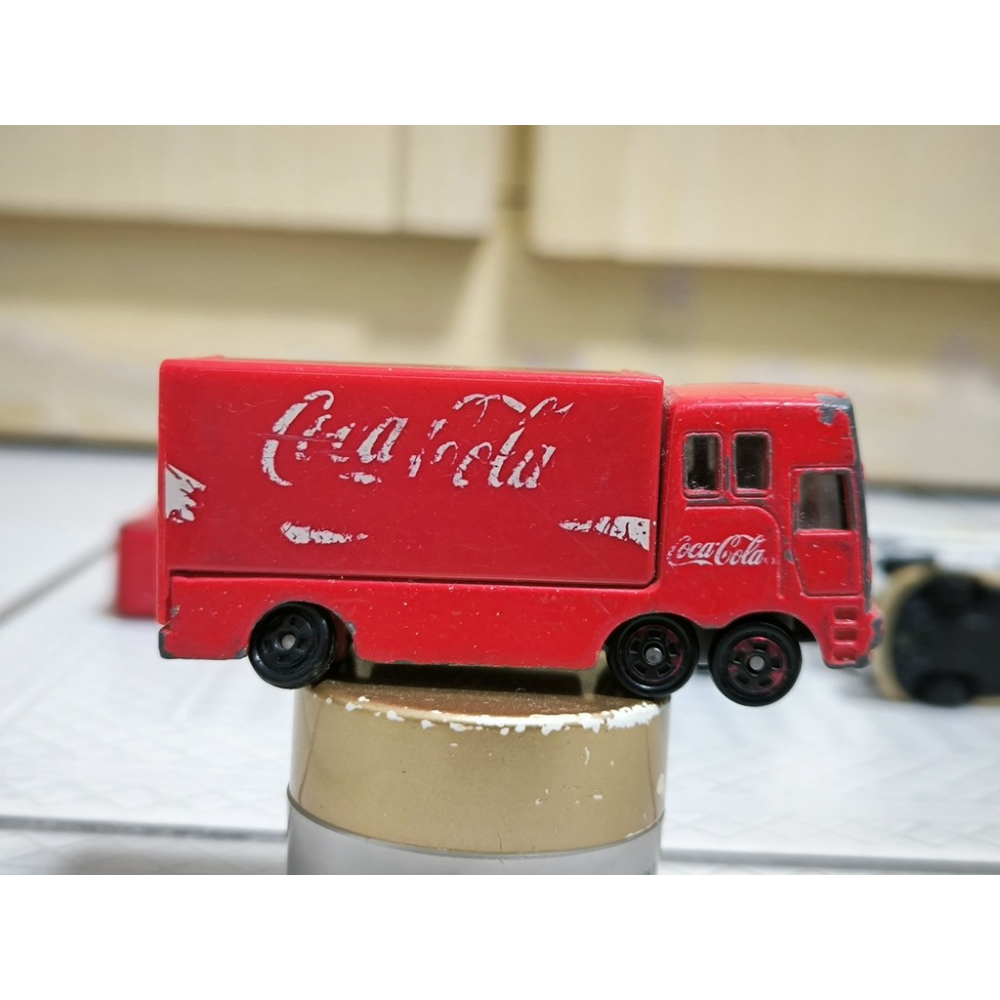 二手玩具汽車-No.37 COCA-COLA EVENT CAR 可口可樂 貨車 多美小汽車 TOMICA-細節圖3